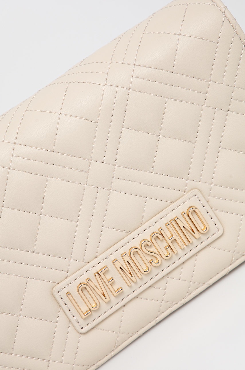

Клатч Love Moschino колір бежевий