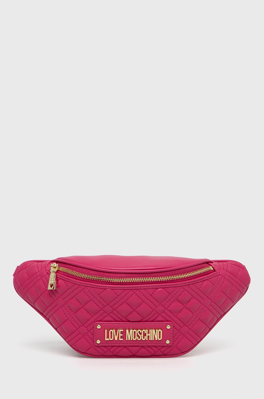 

Чанта за кръст Love Moschino в розово, Розов