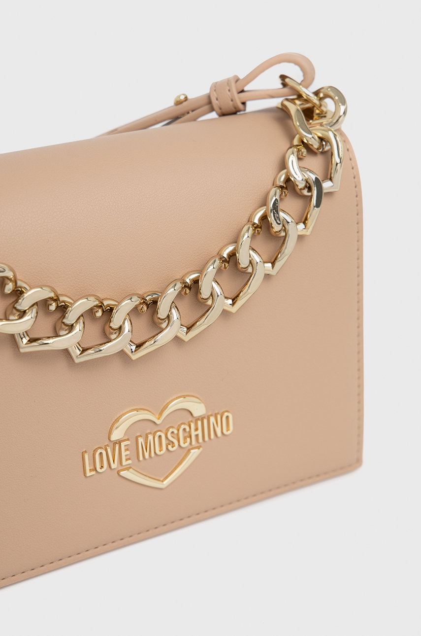 

Сумочка Love Moschino колір бежевий