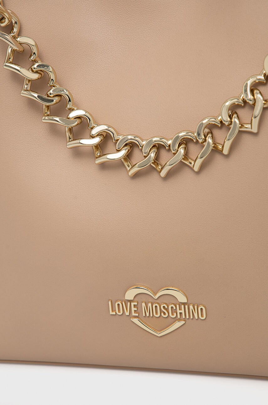 

Сумочка Love Moschino колір бежевий