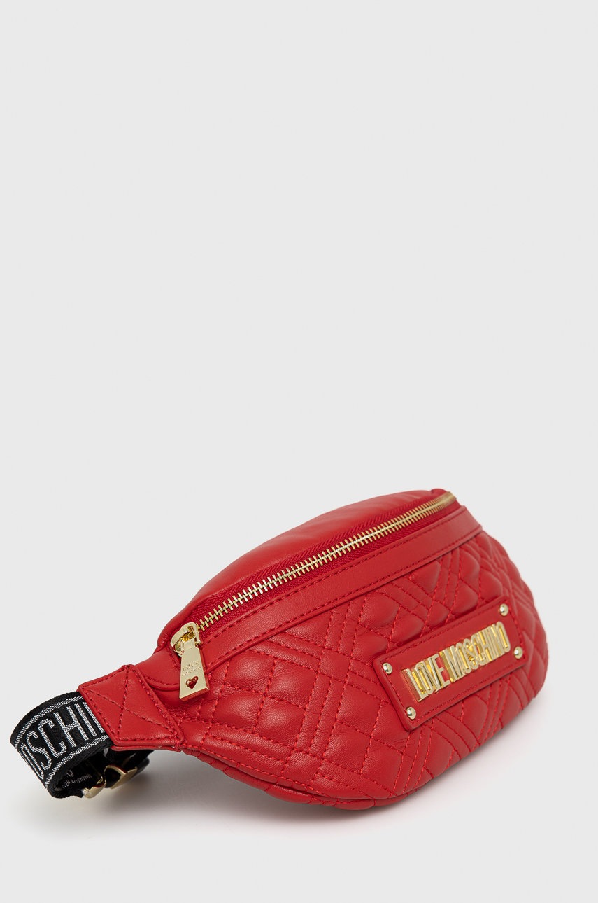 

Сумка на пояс Love Moschino колір червоний