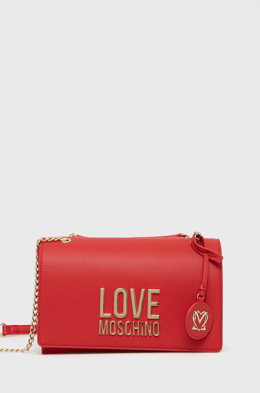Love Moschino poseta culoarea rosu 2022 ❤️ Pret Super answear imagine noua 2022