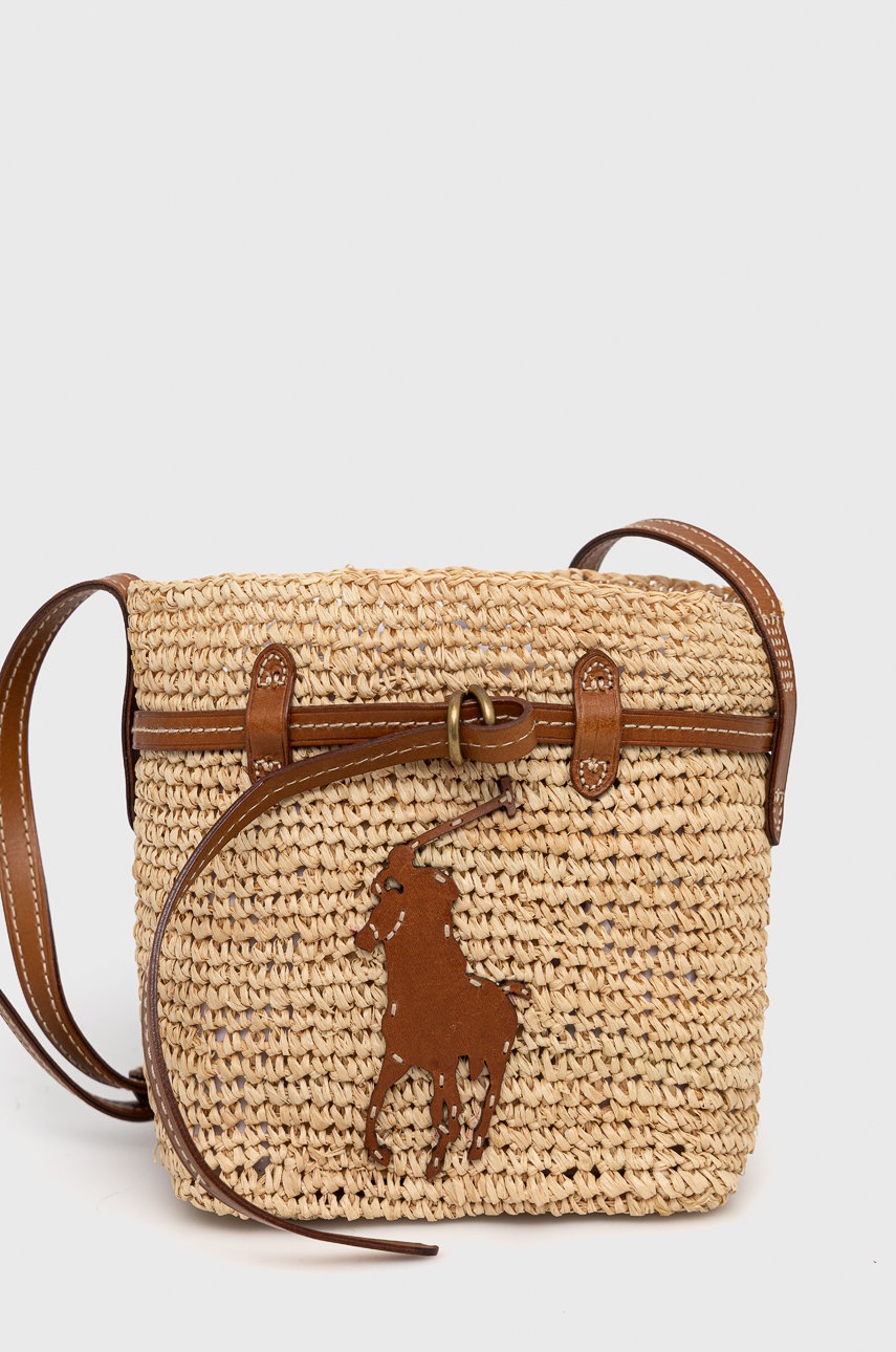 

Чанта Polo Ralph Lauren в бежово, Бежов