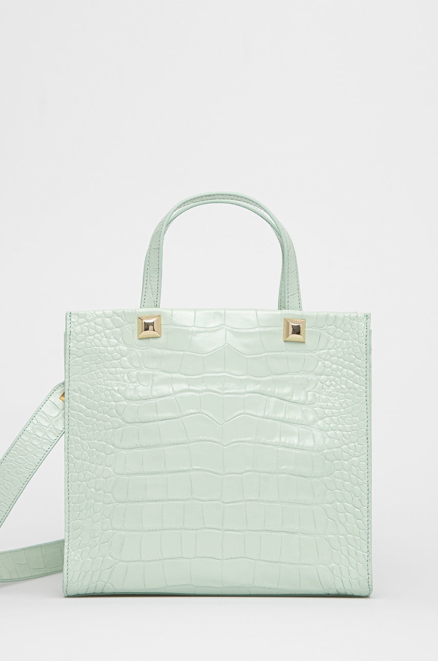 

Twinset - Кожена чанта, Тюркоазен