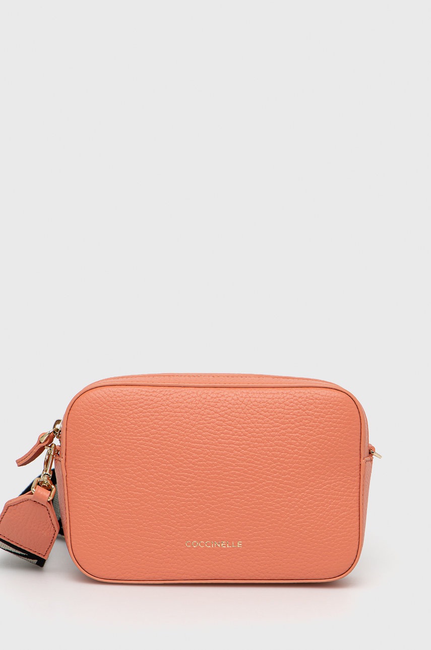 

Кожена чанта Coccinelle LV3 Mini в розово, Розов