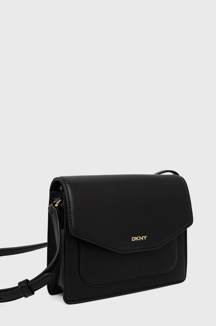 

Кожаная сумочка Dkny цвет чёрный