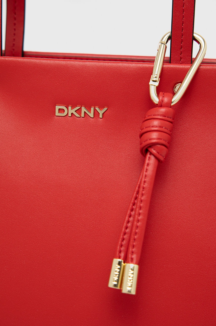 

Кожаная сумочка Dkny цвет красный