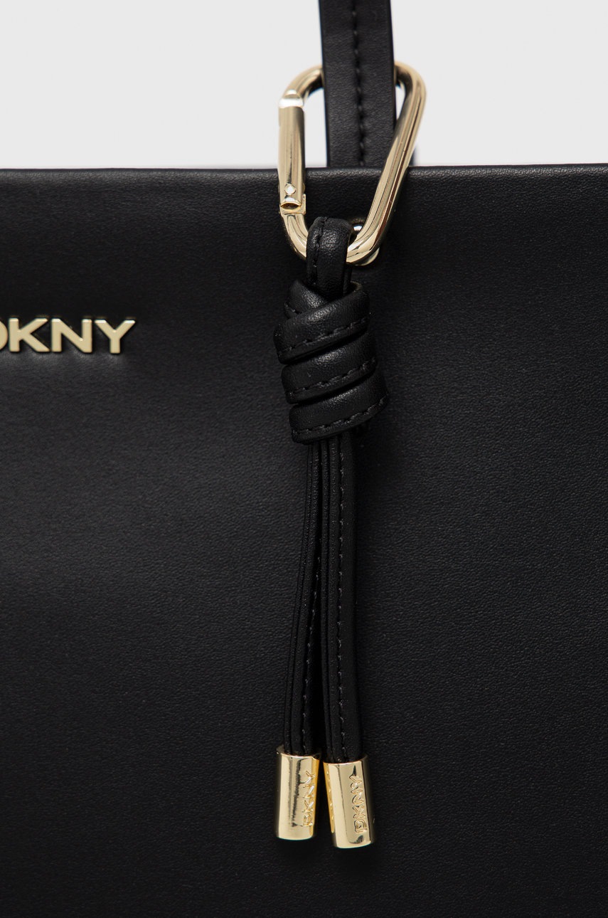 

Кожаная сумочка Dkny цвет чёрный