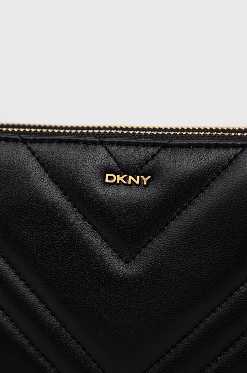 

Шкіряна сумочка Dkny колір чорний