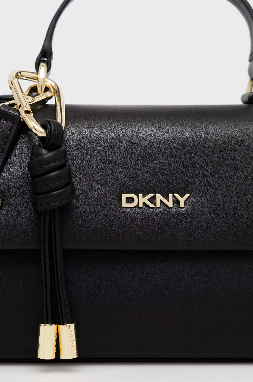 

Шкіряна сумочка Dkny колір чорний