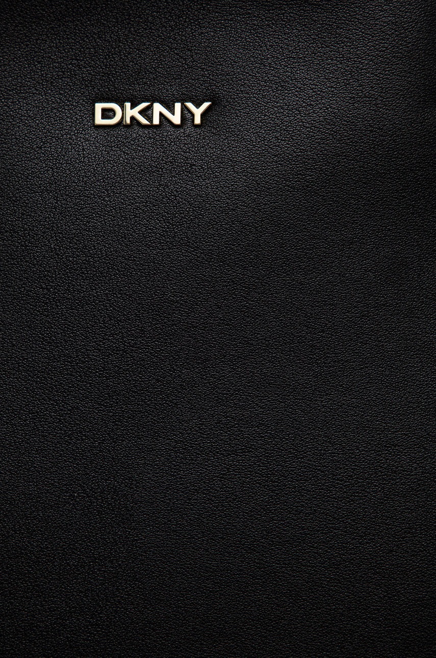 

Кожаная сумочка Dkny цвет чёрный