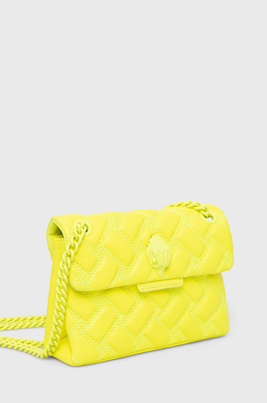 

Шкіряна сумочка Kurt Geiger London колір жовтий