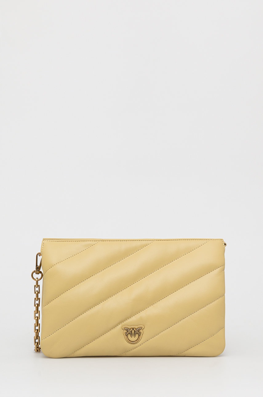 

Кожена чанта Pinko в златисто, Злато