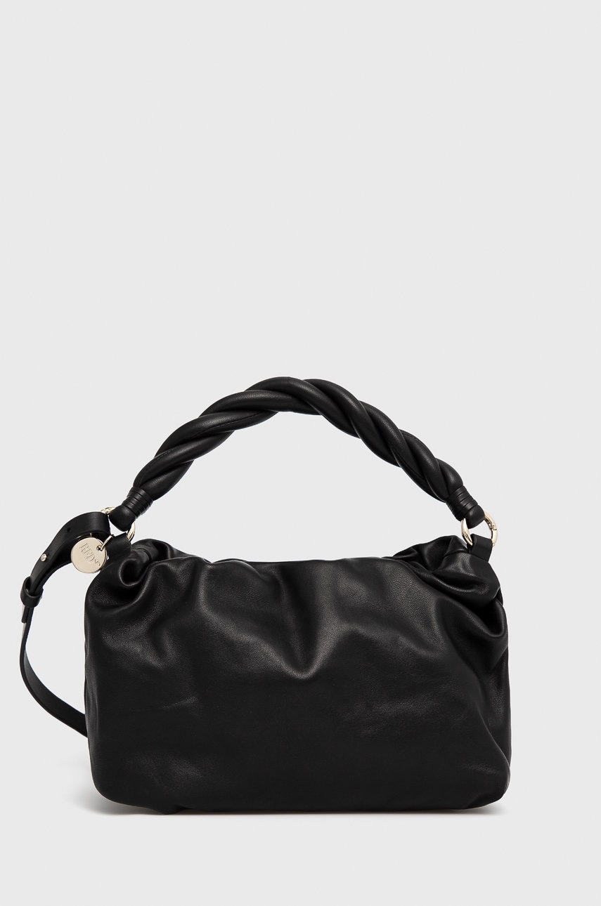 

Кожена чанта Red Valentino в черно, Черен