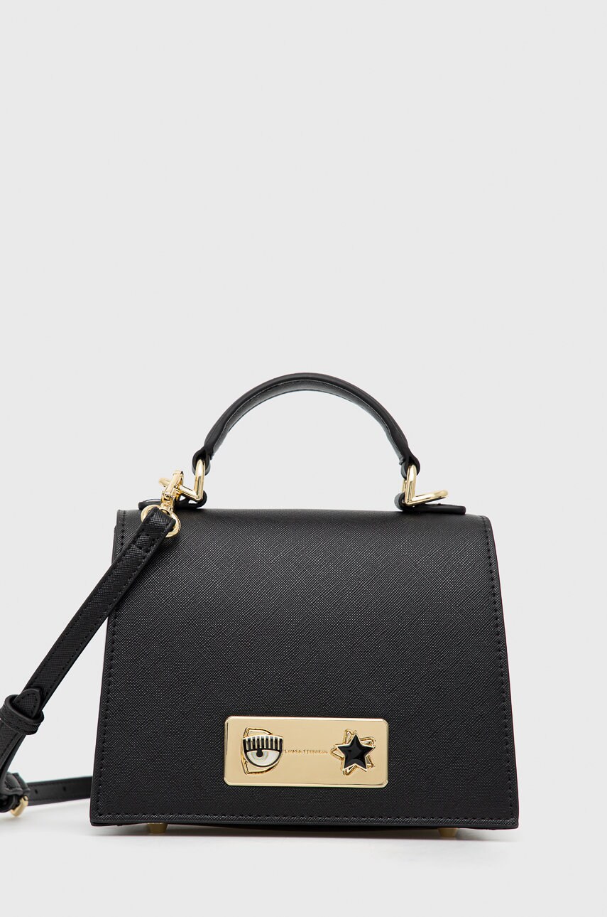 

Чанта Chiara Ferragni в черно, Черен