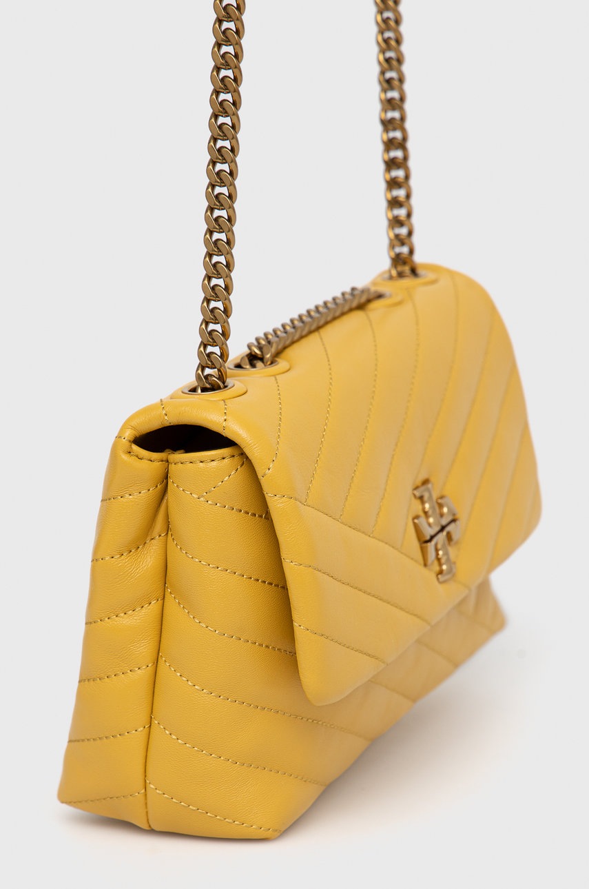 

Шкіряна сумочка Tory Burch колір жовтий