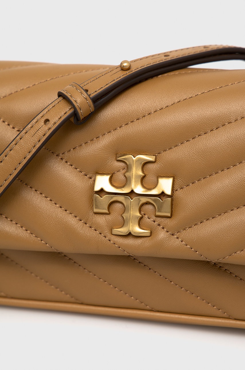 

Шкіряна сумочка Tory Burch колір бежевий