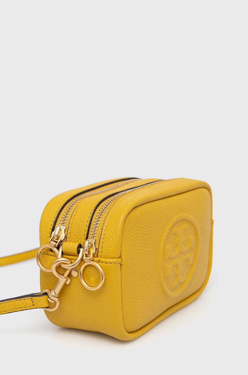 

Шкіряна сумочка Tory Burch колір жовтий