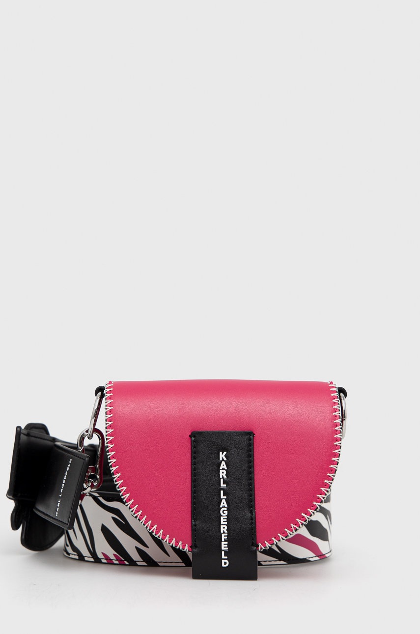 

Чанта Karl Lagerfeld Karlimals CB Zebra в розово, Розов