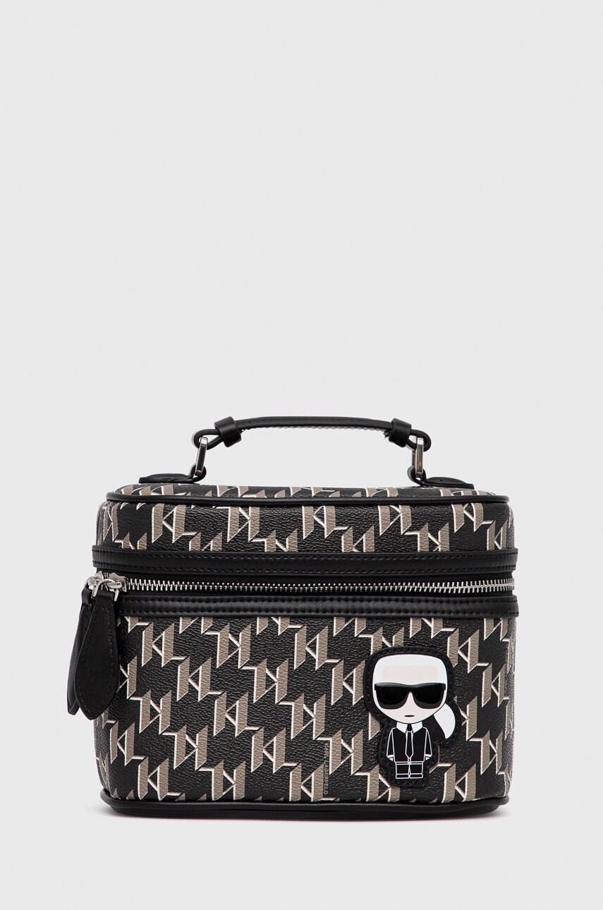 

Козметична чанта Karl Lagerfeld в черно, Черен