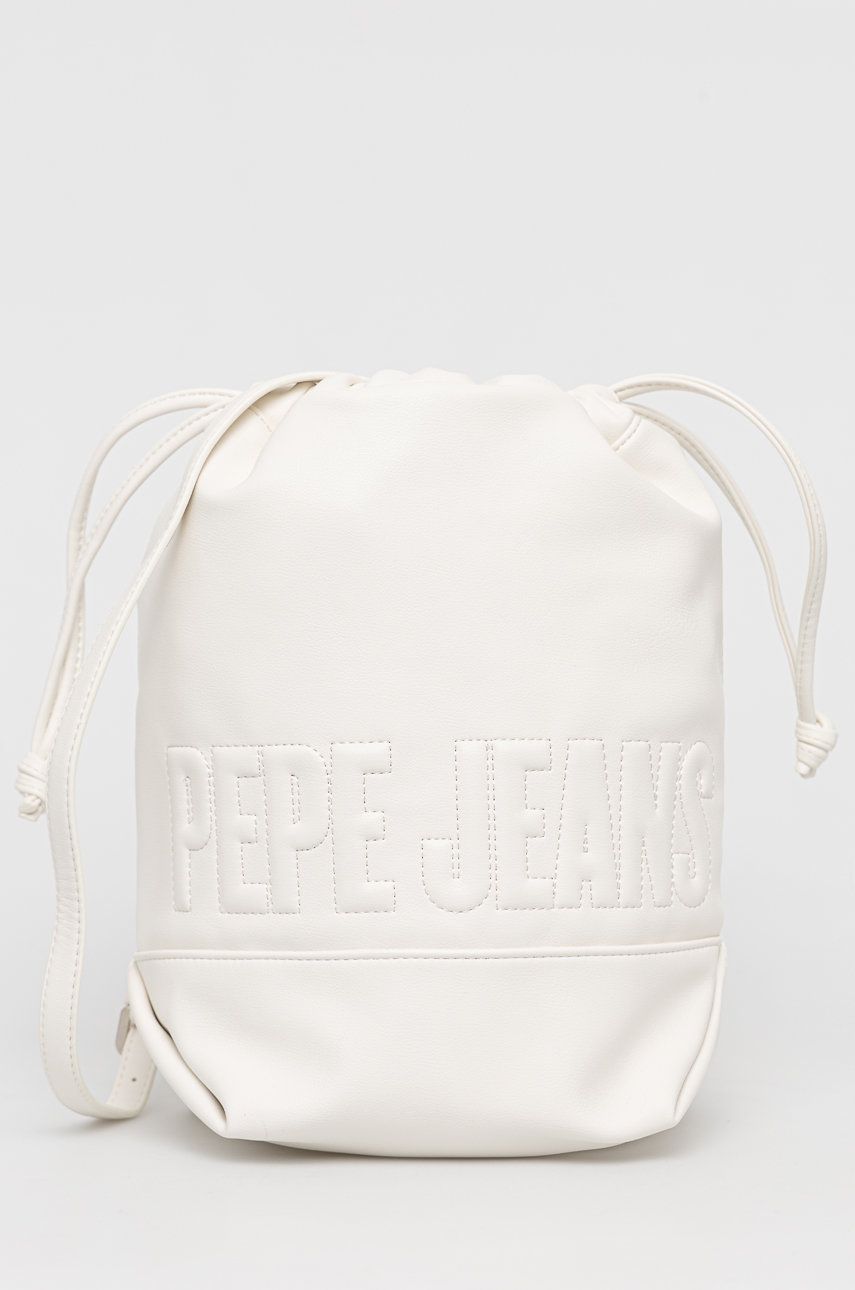 Pepe Jeans poseta Carrie Bag culoarea alb 2023 ❤️ Pret Super answear imagine noua 2022