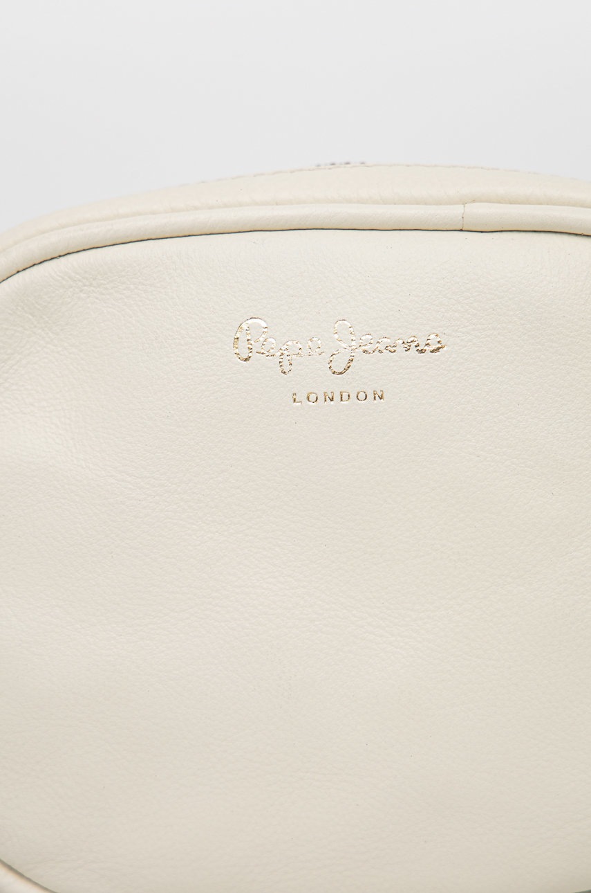 

Шкіряна сумочка Pepe Jeans Suzanne Bag колір бежевий