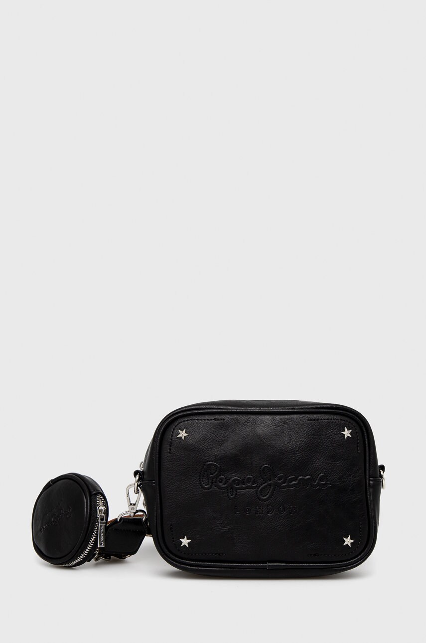 Pepe jeans poseta bassy bag culoarea negru