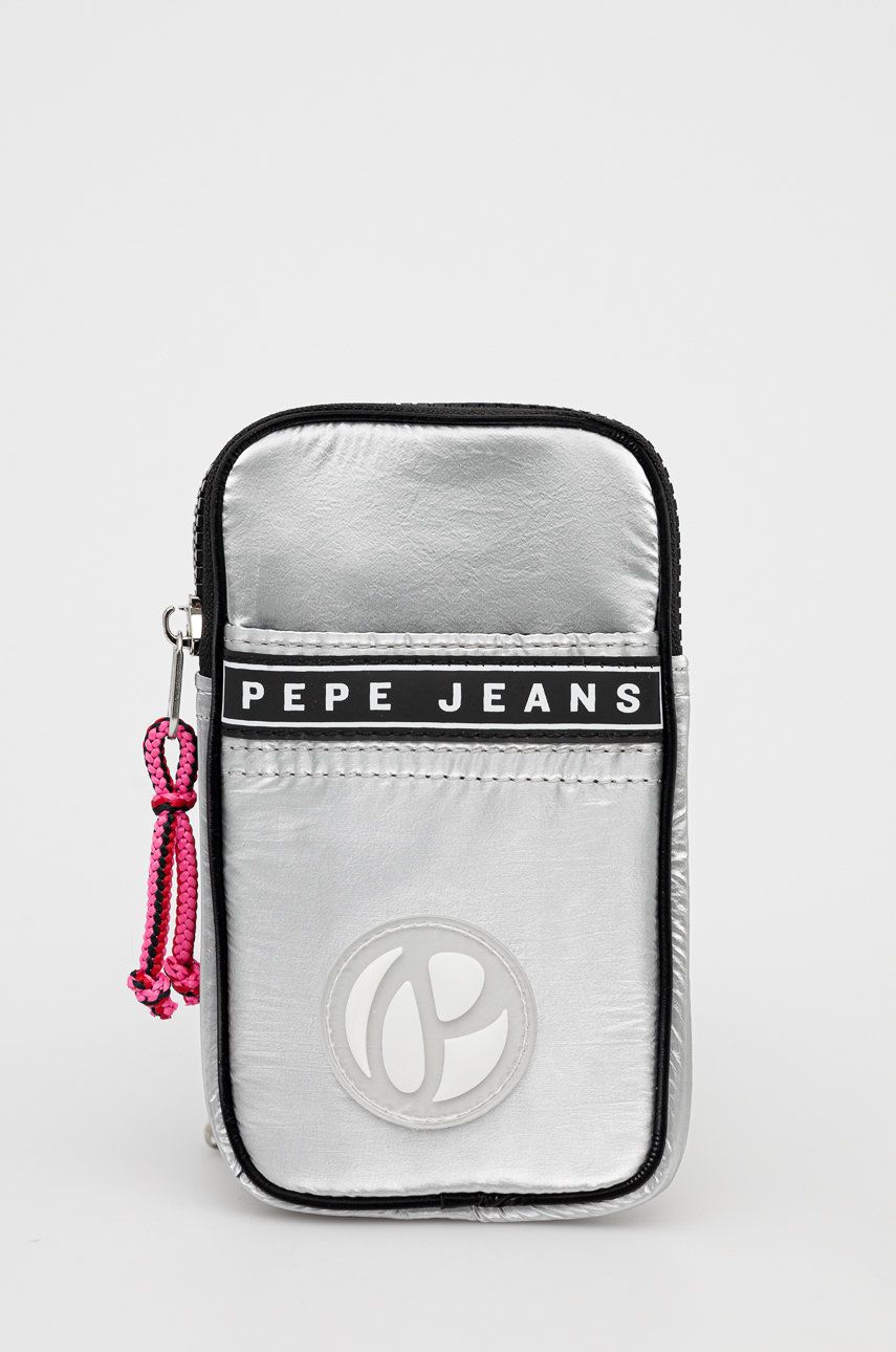 Pepe Jeans carcasa de telefon Quinn W culoarea argintiu imagine reduceri black friday 2021 answear.ro