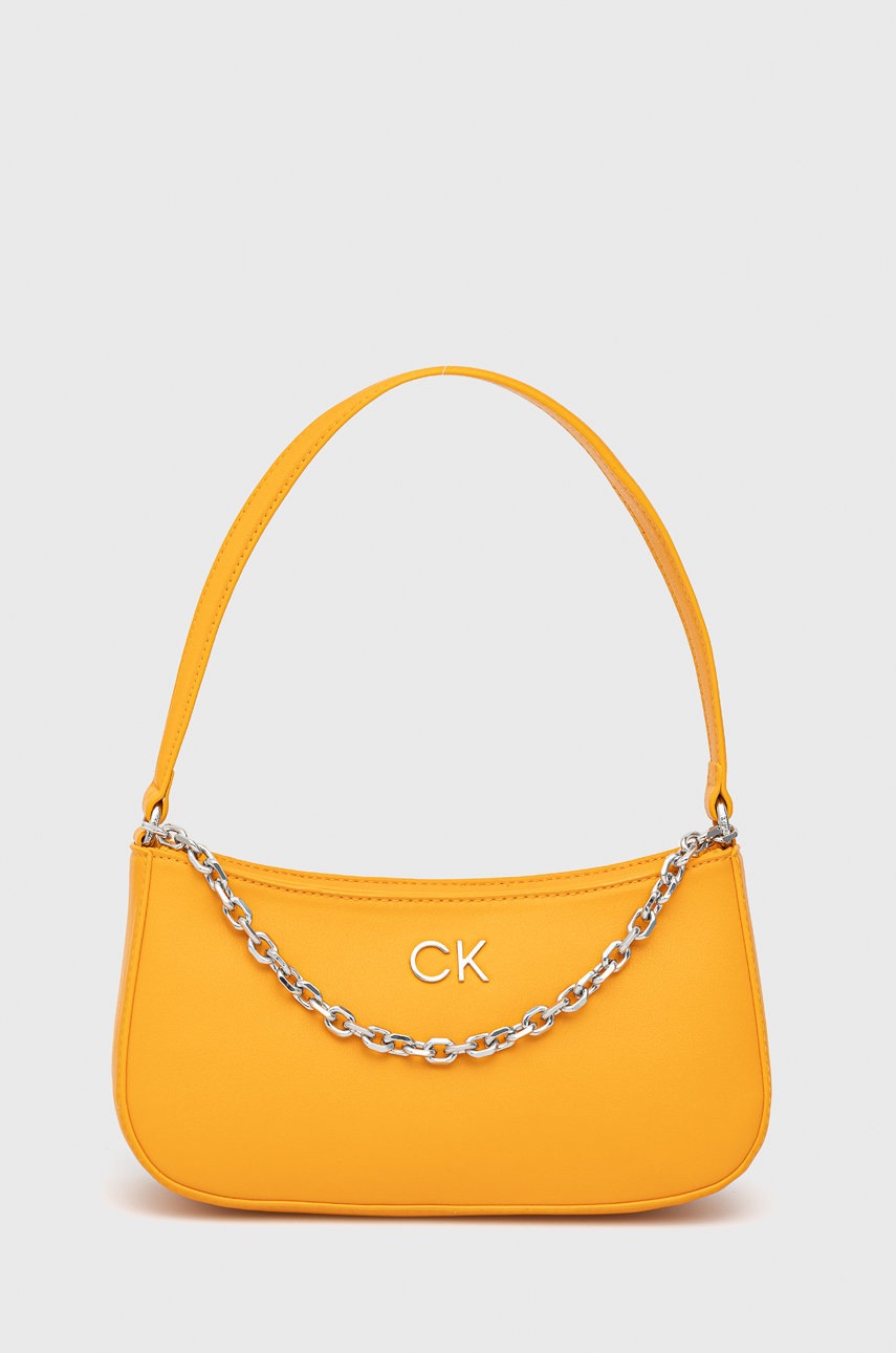 

Чанта Calvin Klein в оранжево, Оранжев