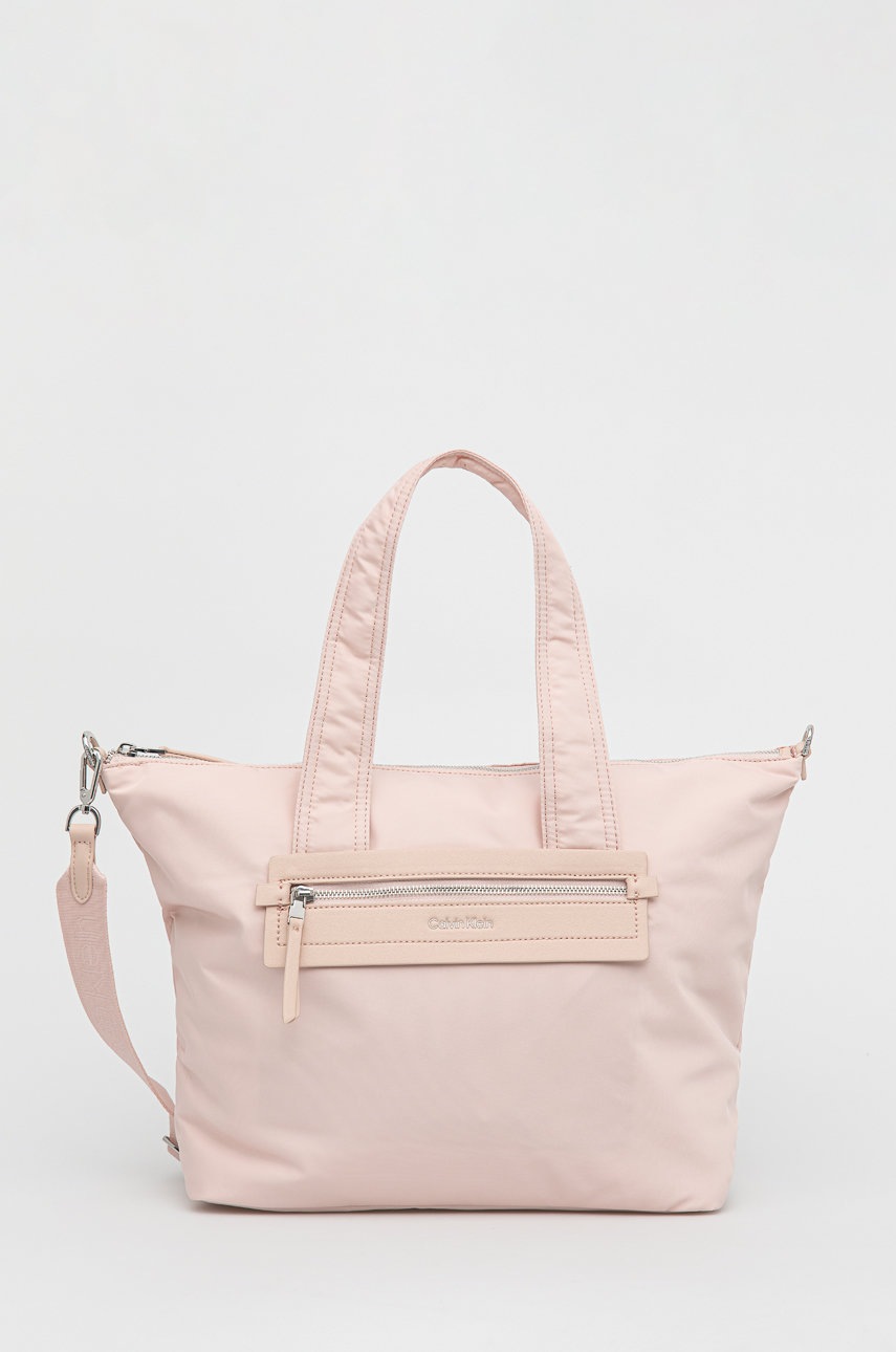 

Чанта Calvin Klein в розово, Розов