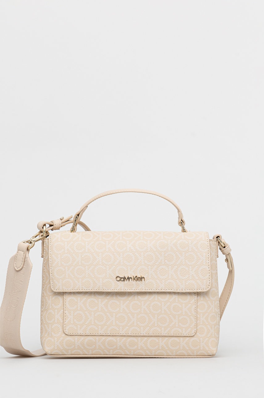 

Чанта Calvin Klein в бежово, Бежов