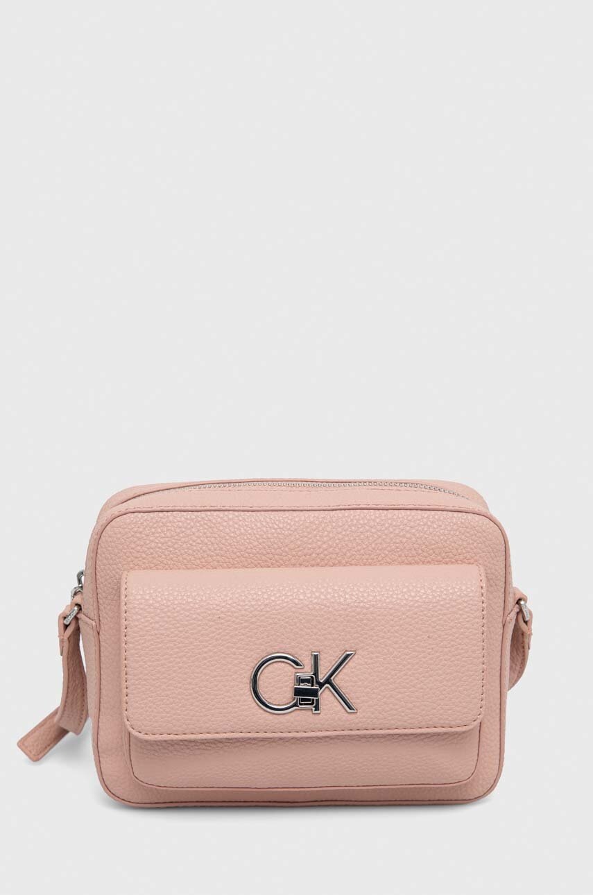 

Чанта Calvin Klein в розово, Розов