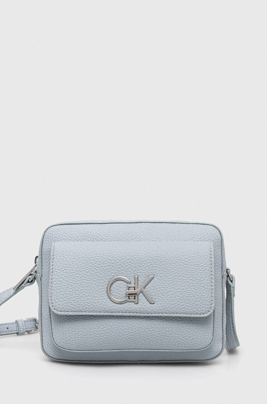 

Чанта Calvin Klein в синьо, Син