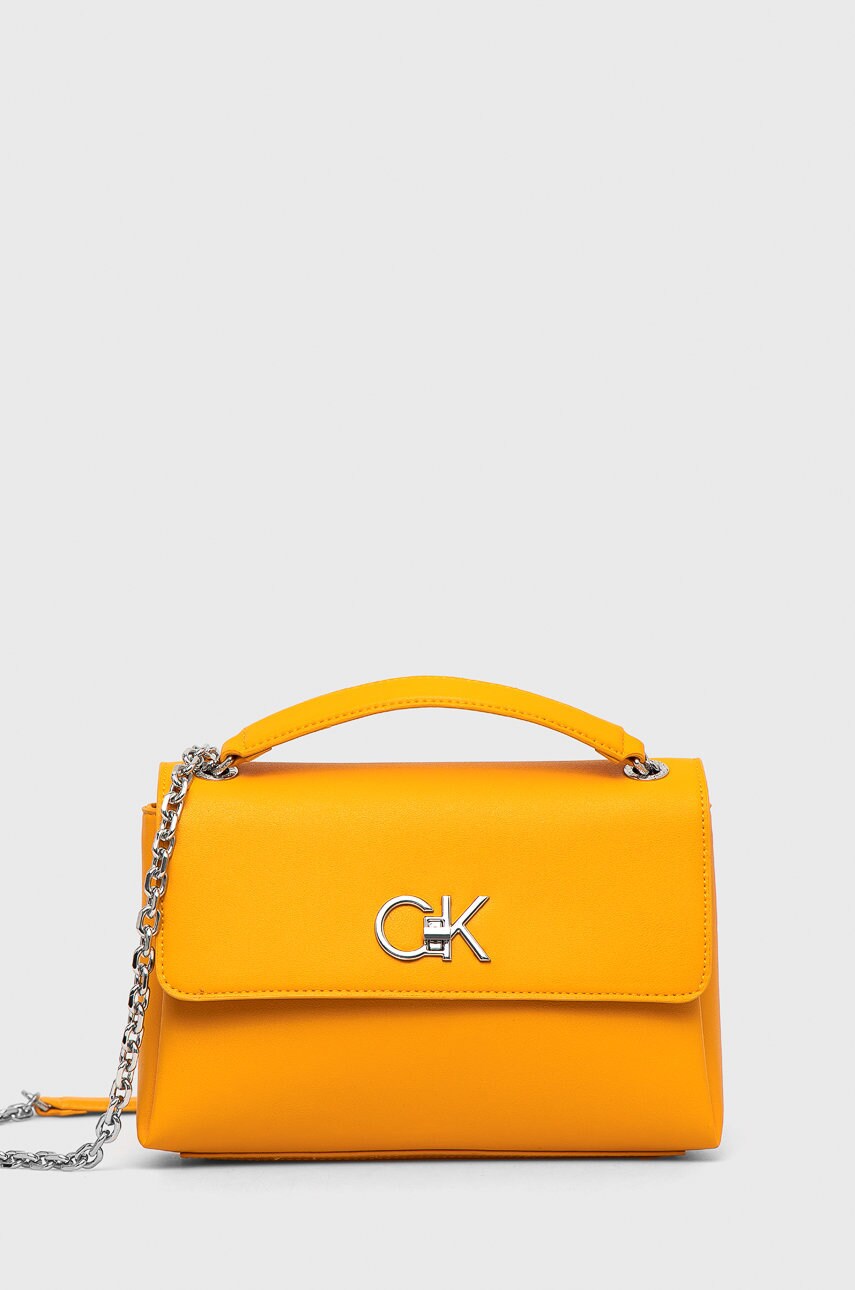 

Чанта Calvin Klein в оранжево, Оранжев