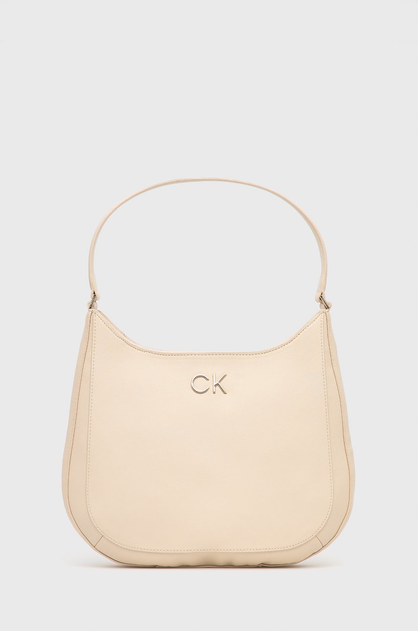 

Чанта Calvin Klein в бежово, Бежов