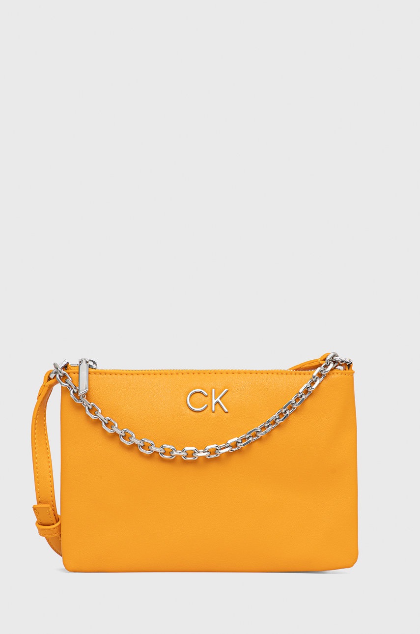 

Чанта Calvin Klein в оранжево, Оранжев