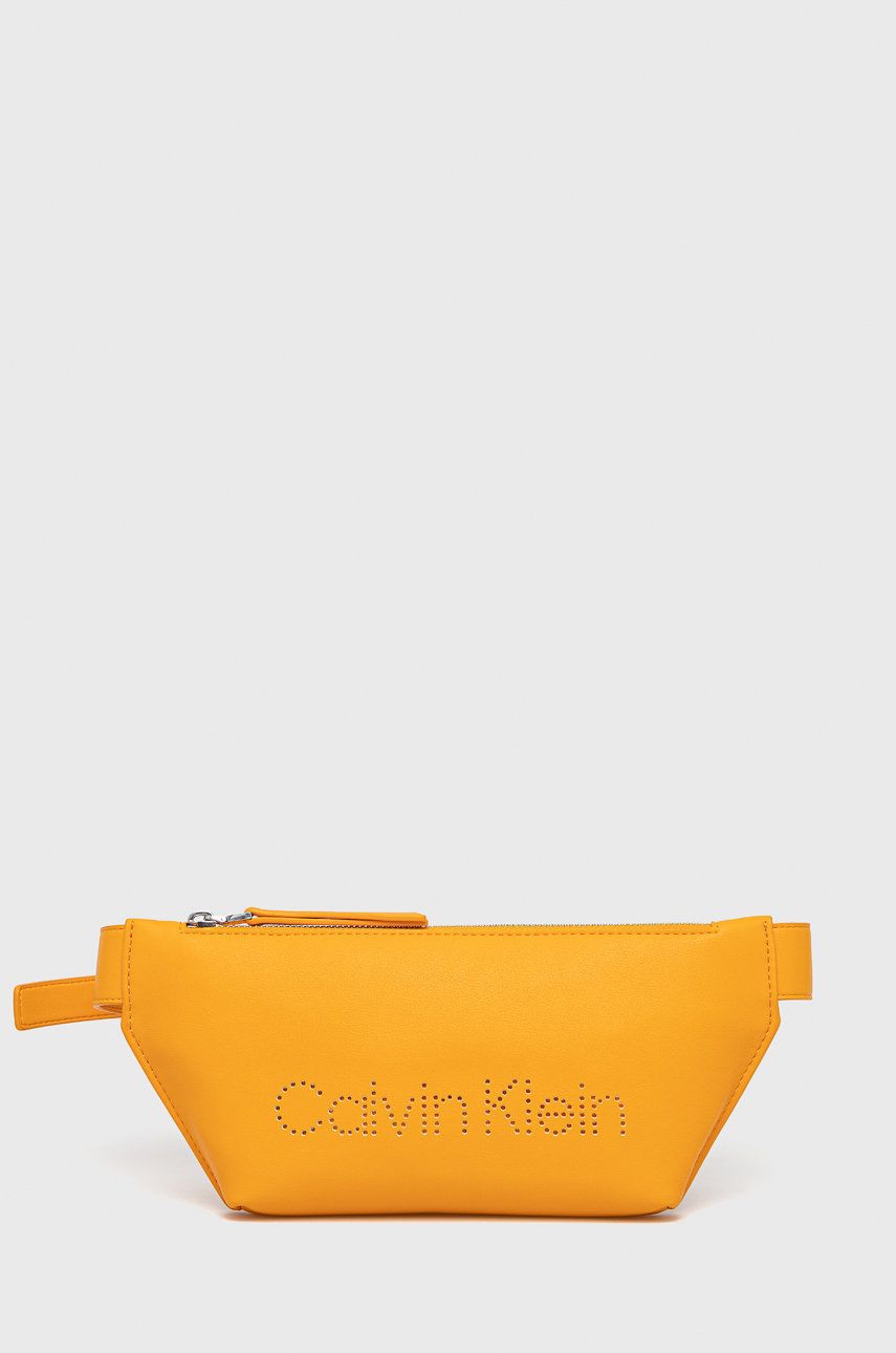 Calvin Klein nerka kolor pomarańczowy