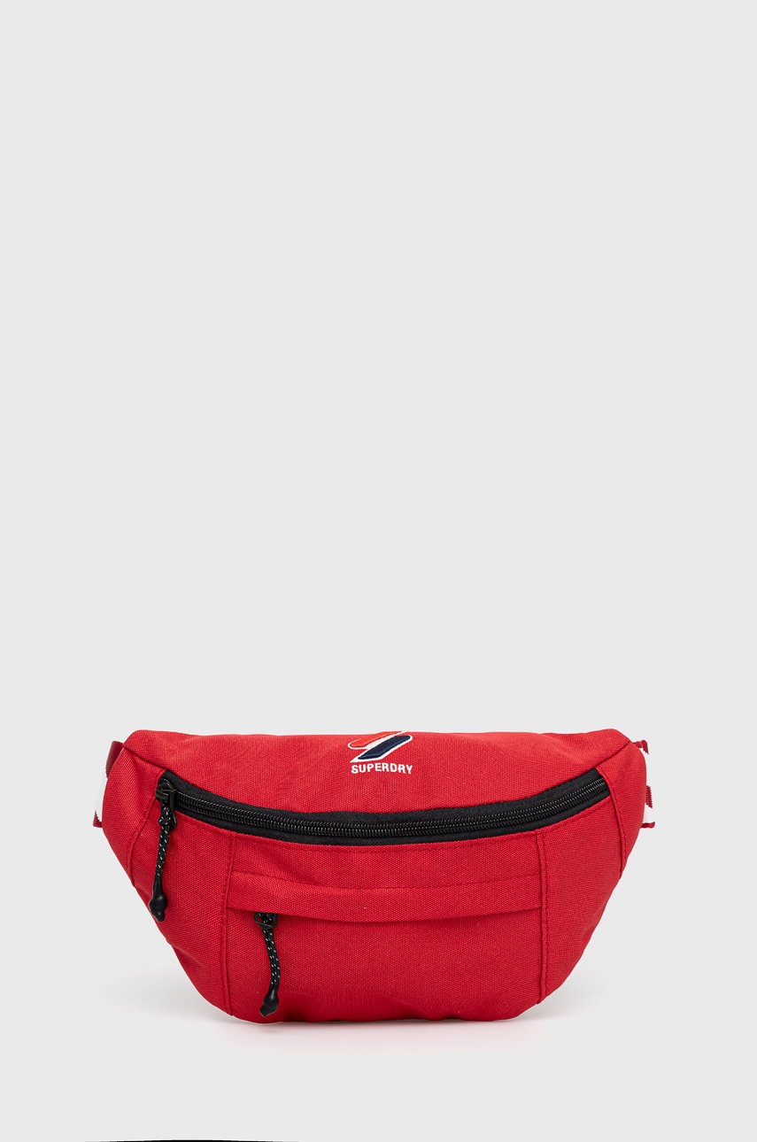 Superdry borseta culoarea rosu