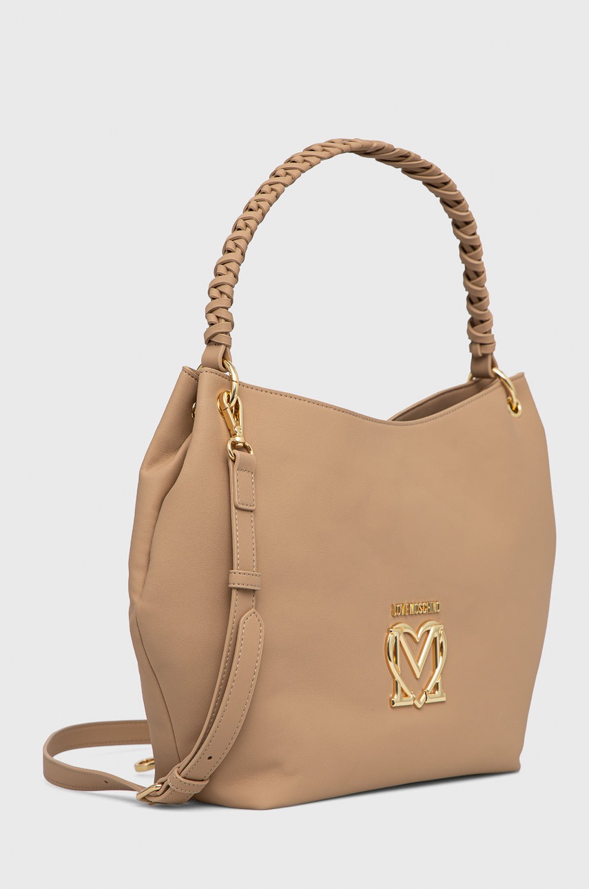 

Сумочка Love Moschino колір бежевий