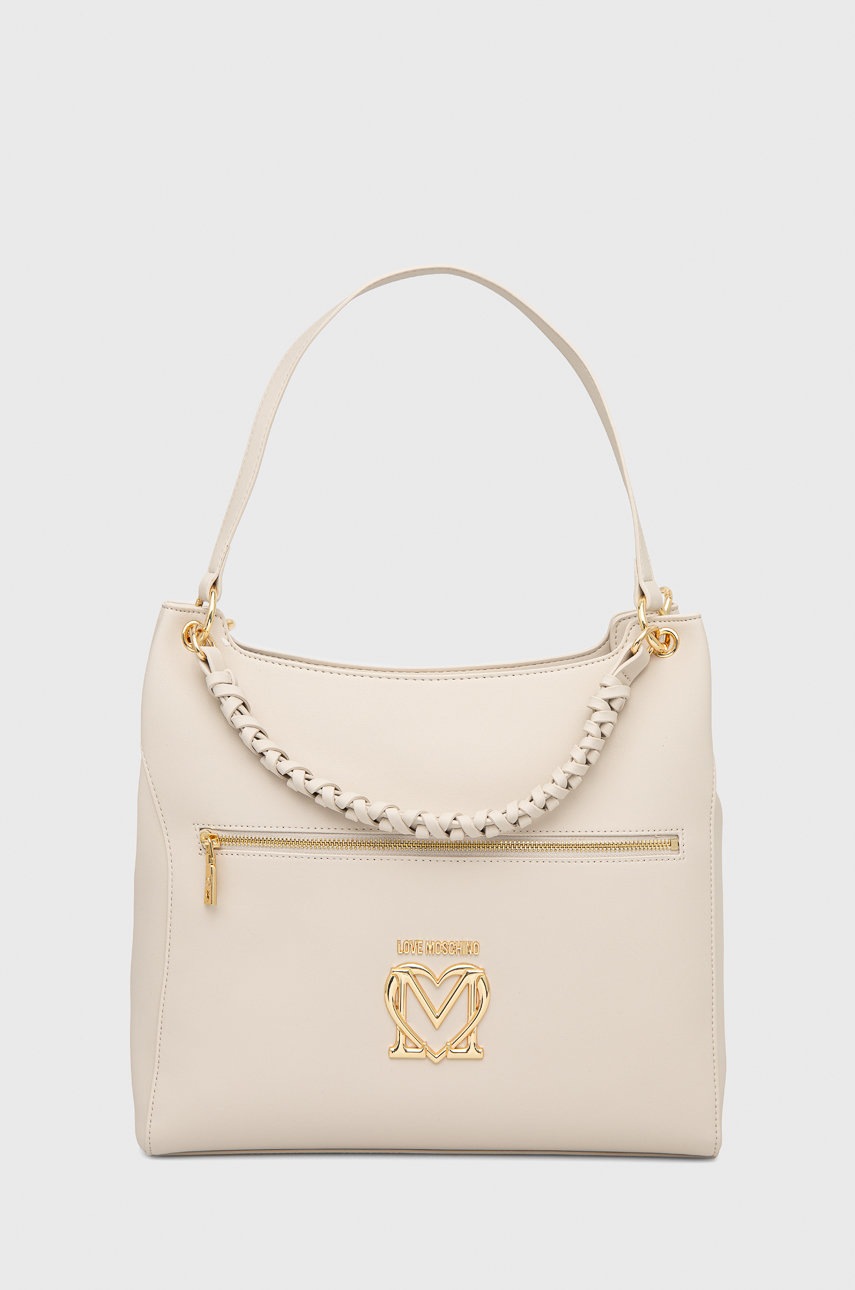 

Чанта Love Moschino в бежово, Бежов