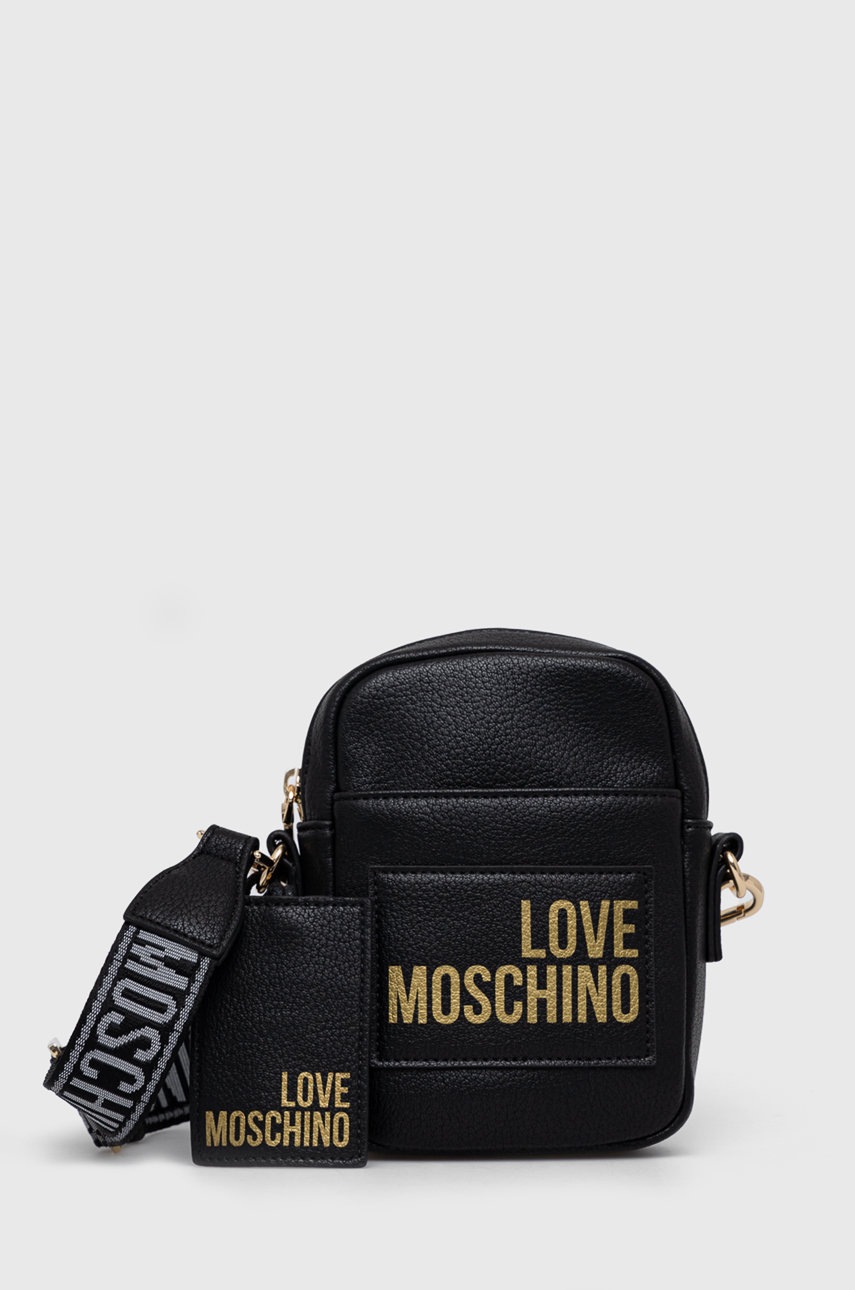 

Чанта през рамо Love Moschino в черно, Черен