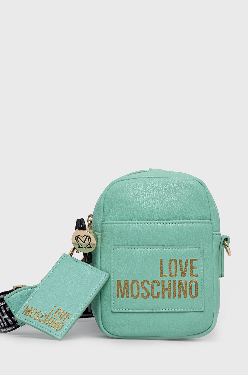 Love moschino borseta culoarea turcoaz