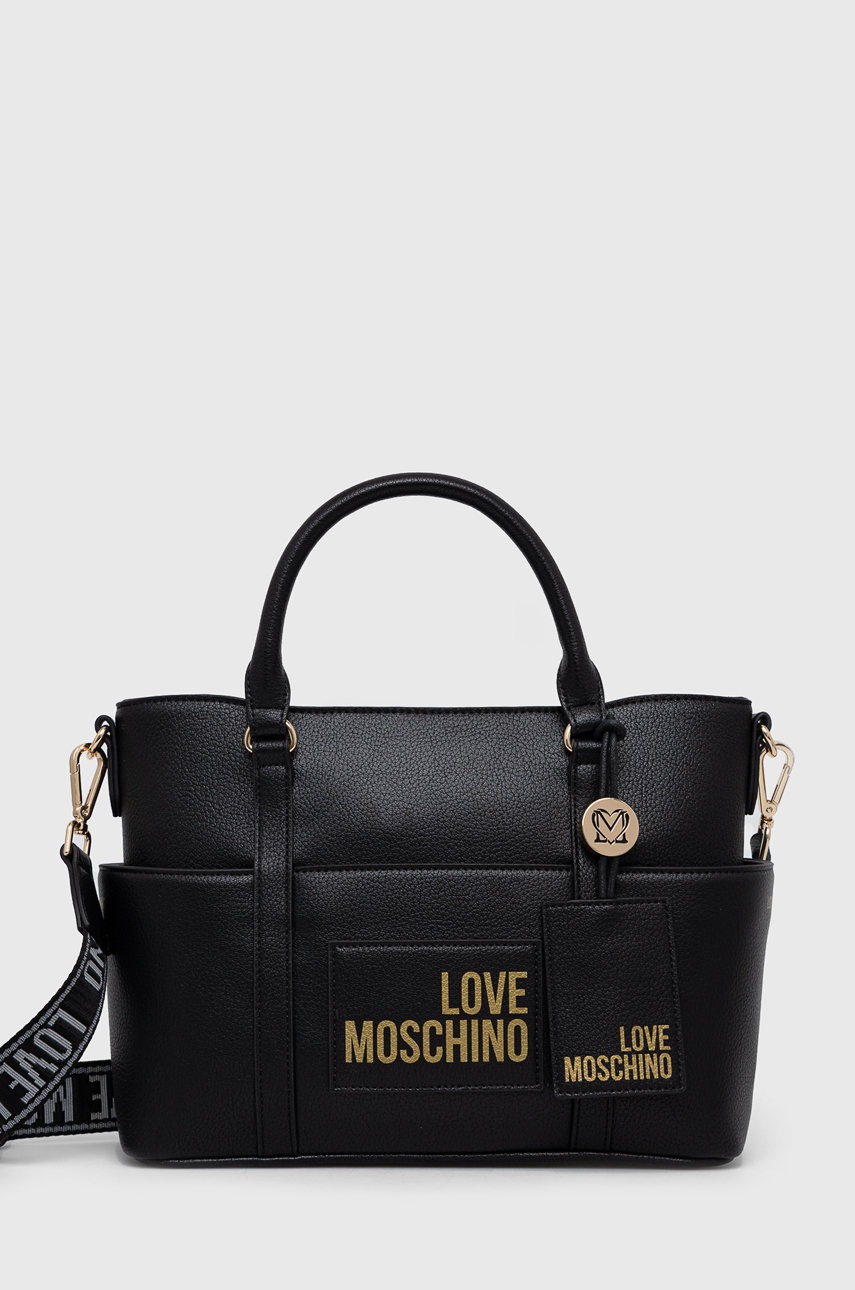 

Чанта Love Moschino в черно, Черен