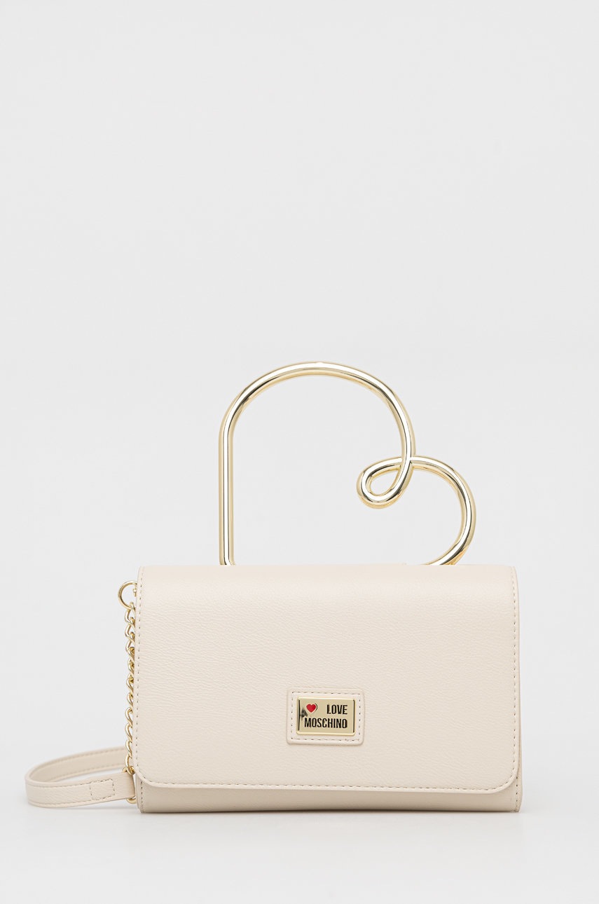 

Чанта Love Moschino в бежово, Бежов