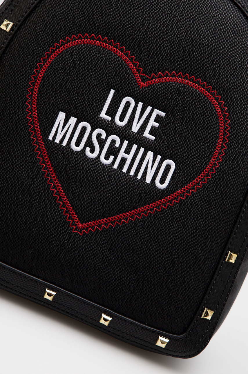 

Рюкзак Love Moschino жіночий колір чорний малий однотонний