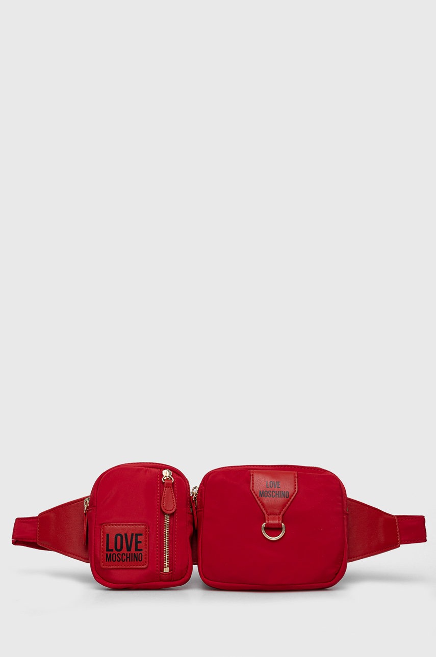 

Чанта за кръст Love Moschino в червено, Червен