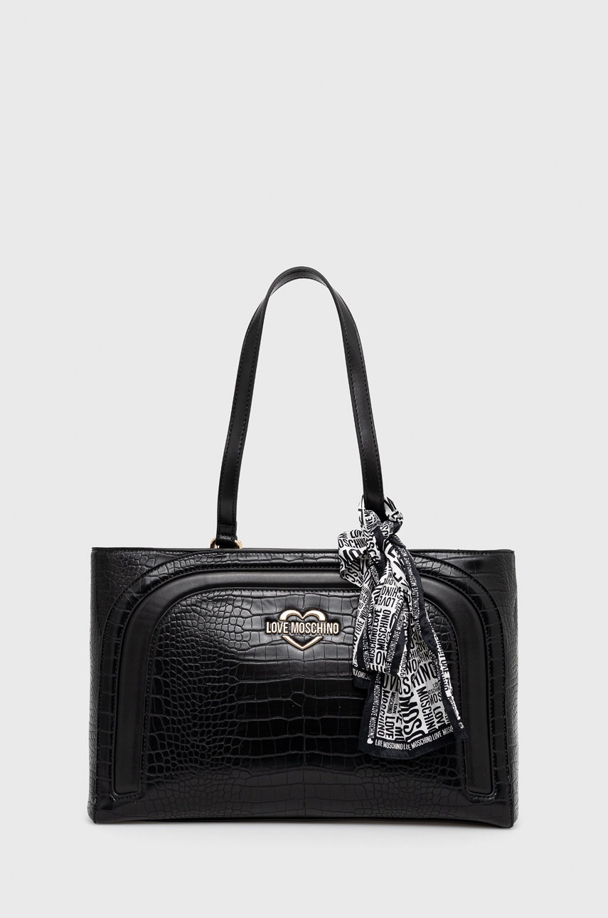 

Чанта Love Moschino в черно, Черен