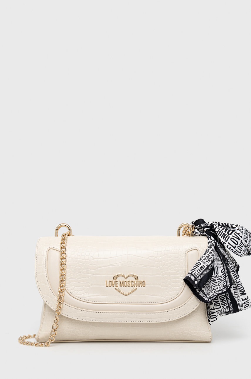 

Чанта Love Moschino в бежово, Бежов