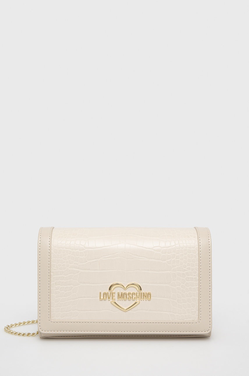 

Чанта Love Moschino в бежово, Бежов