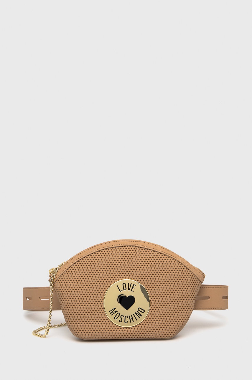 

Чанта Love Moschino в бежово, Бежов
